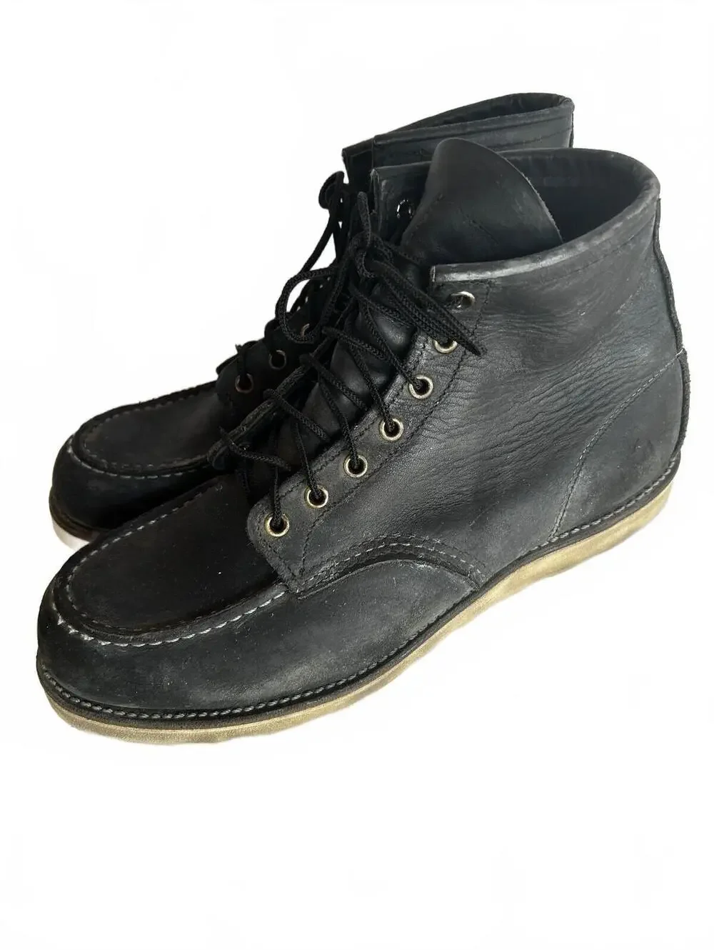 Red Wing 9075 Classic Moc Toe Black Boots Men 11.5 USA
